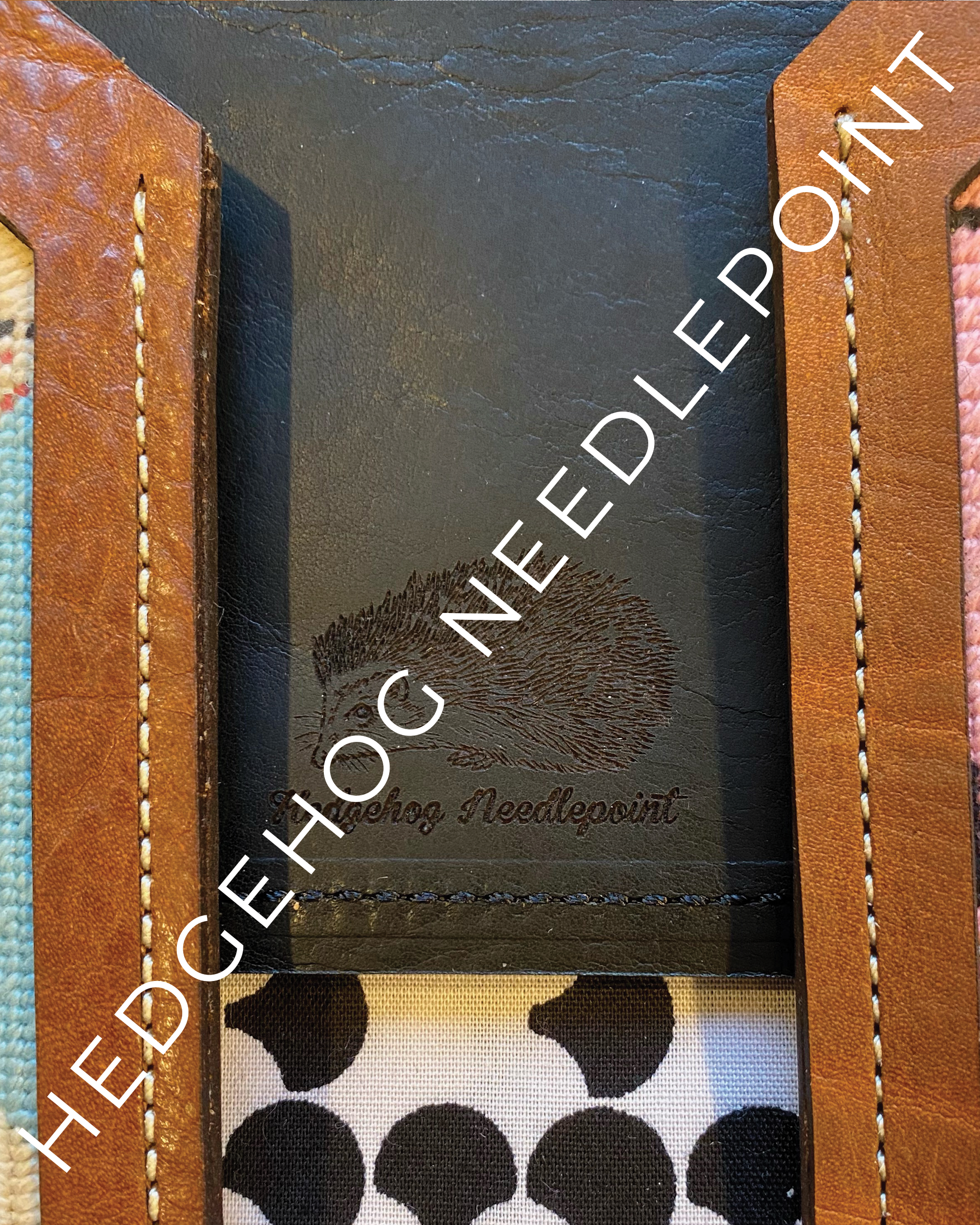 Black Leather Luggage Tag