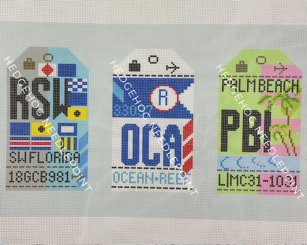 Florida Tour Stitch Printed™️ Needlepoint Canvas florida-tour-stitch-printed-needlepoint-canvas