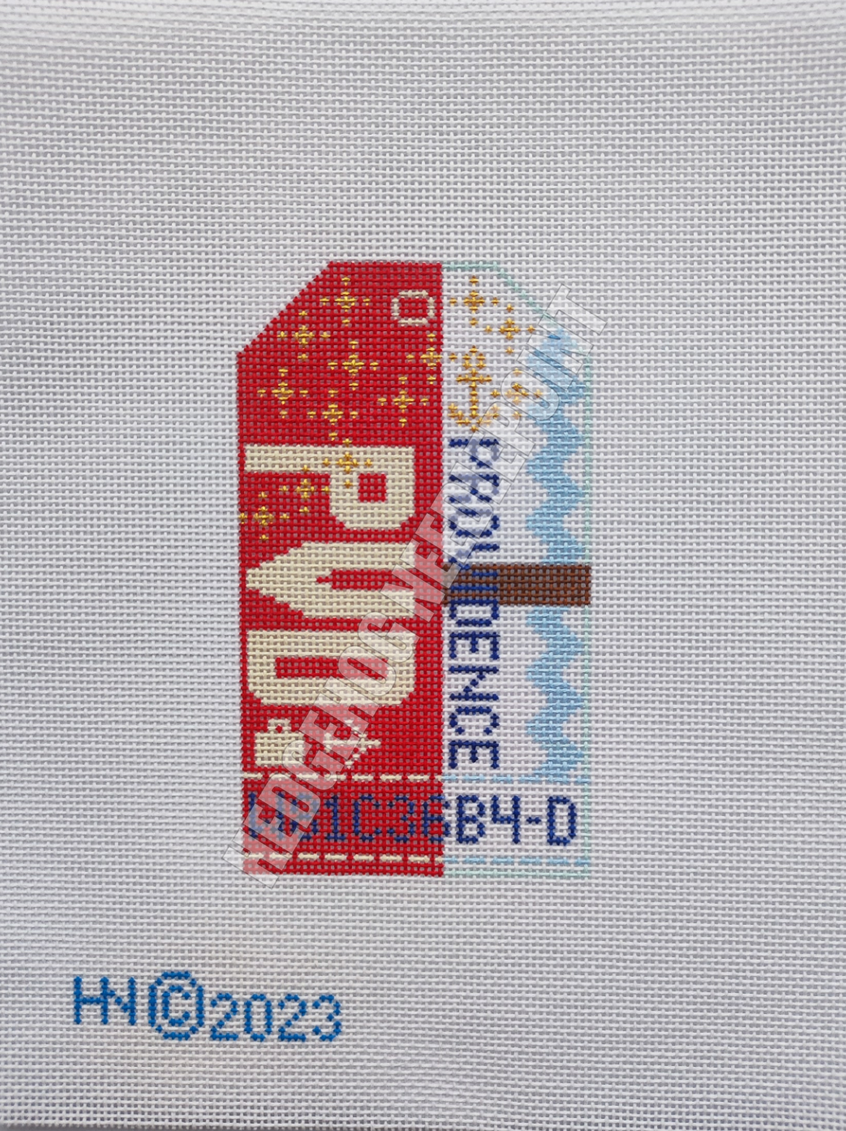 Providence Retro Travel Tag Needlepoint Canvas