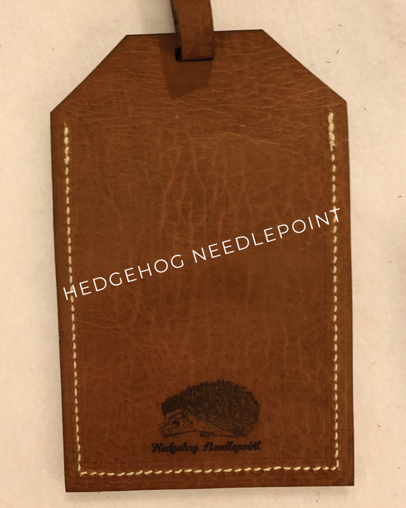 Brown Leather Luggage Tag