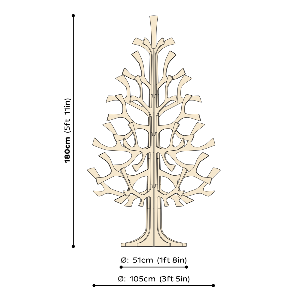 Lovi Spruce Tree Light Green 180cm *SPECIAL ORDER*