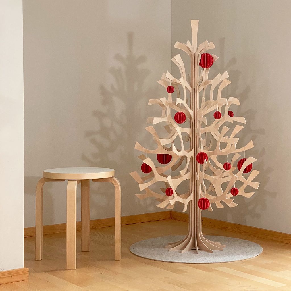 Lovi Spruce Tree Natural Wood 120cm