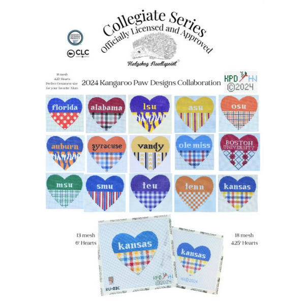 Collegiate Series 4.25” Hearts