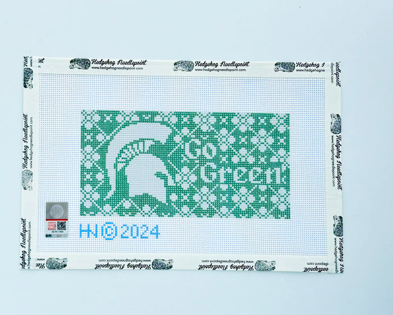 Michigan State Purse Insert Needlepoint Canvas