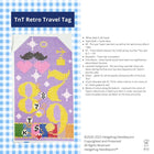 TnT Retro Travel Tag Stitch Printed™️ Needlepoint Canvas