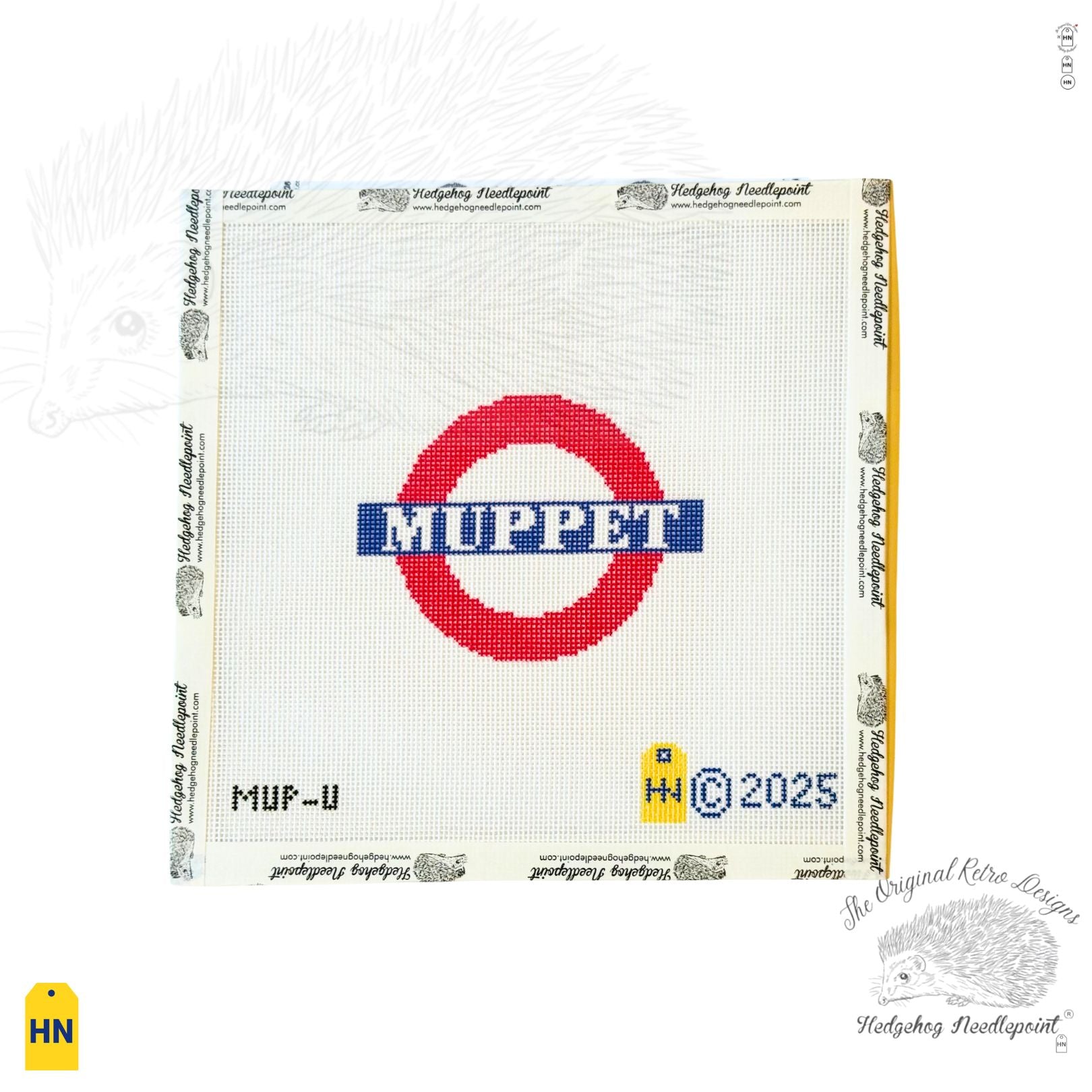 "Muppet" Naughty Underground Coasters Needlepoint Canvas