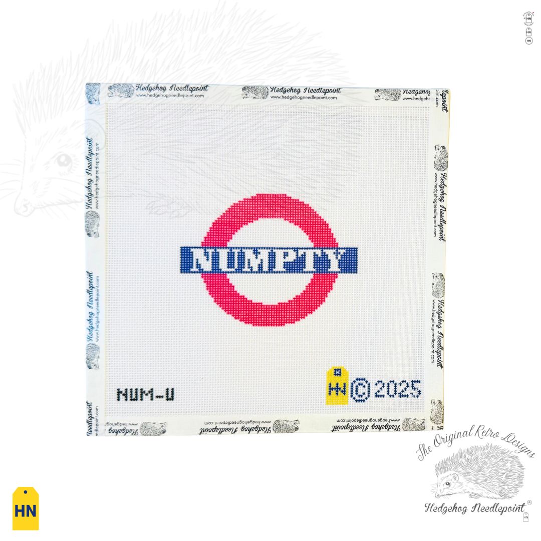 "Numpty" Naughty Underground Coasters Needlepoint Canvas