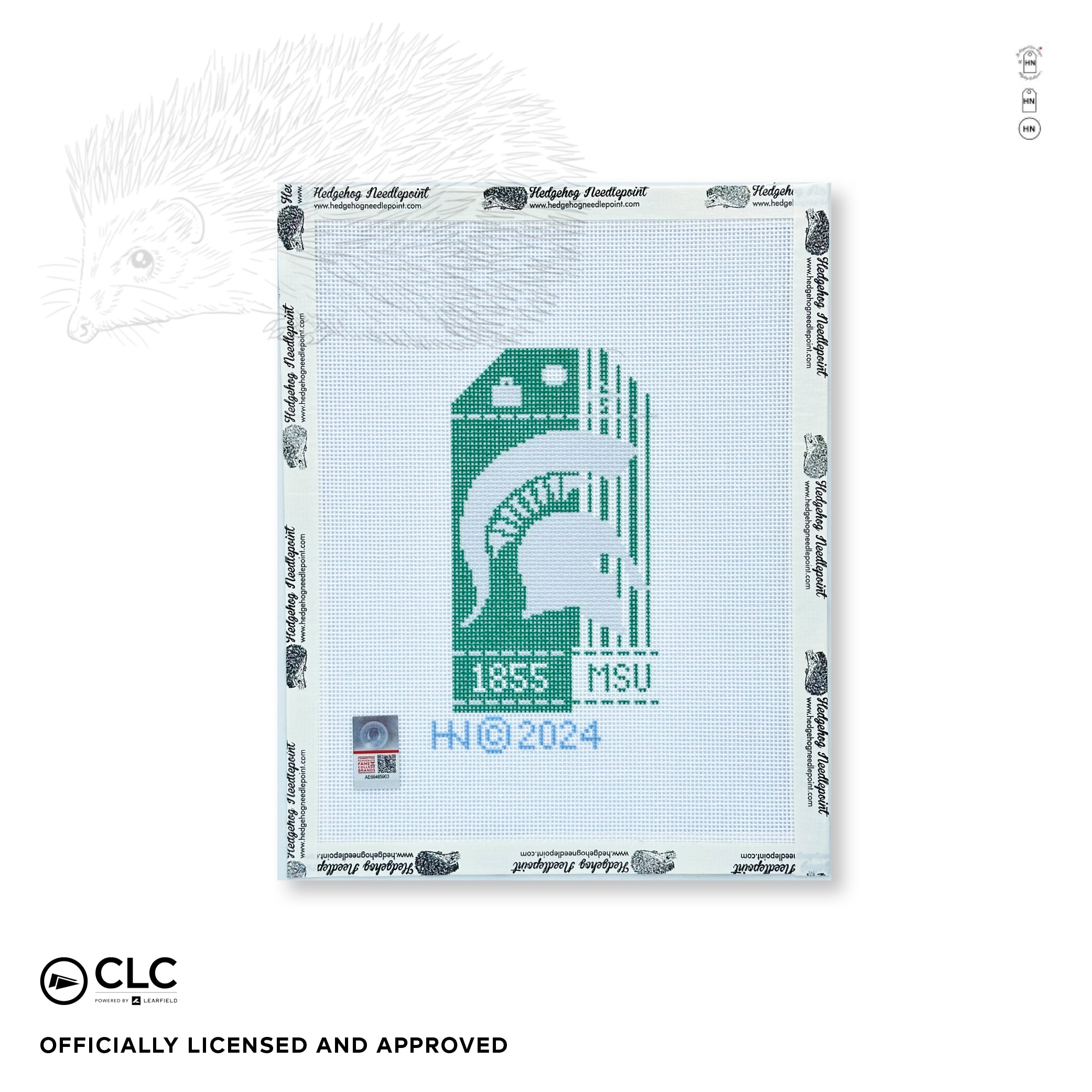 Michigan State University Retro Travel Tag