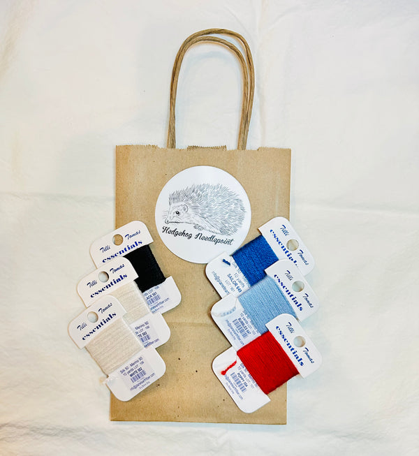 Paris Retro Travel Tag Thread Packet Kit