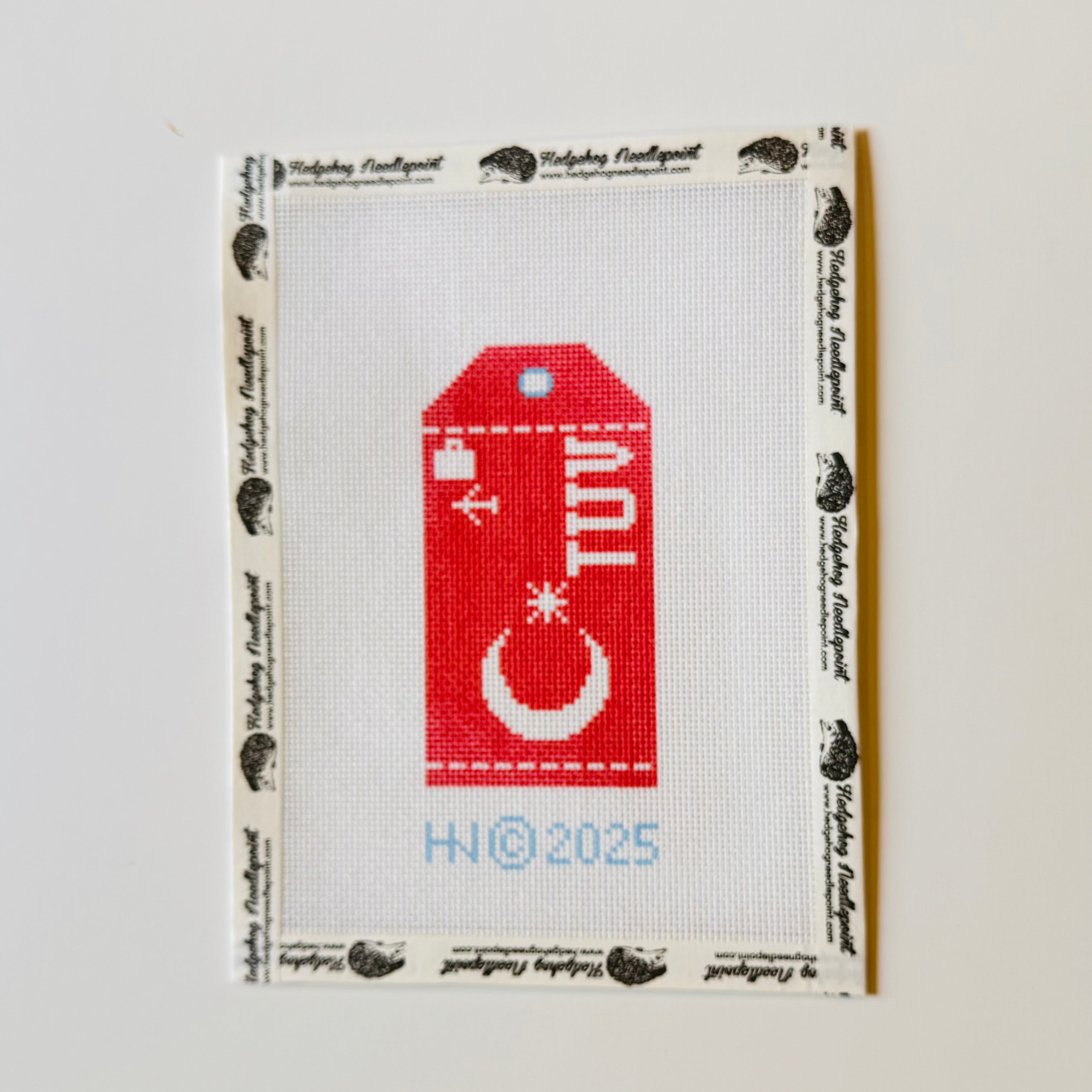 Turkey Wee Flag Travel Tag Needlepoint Canvas