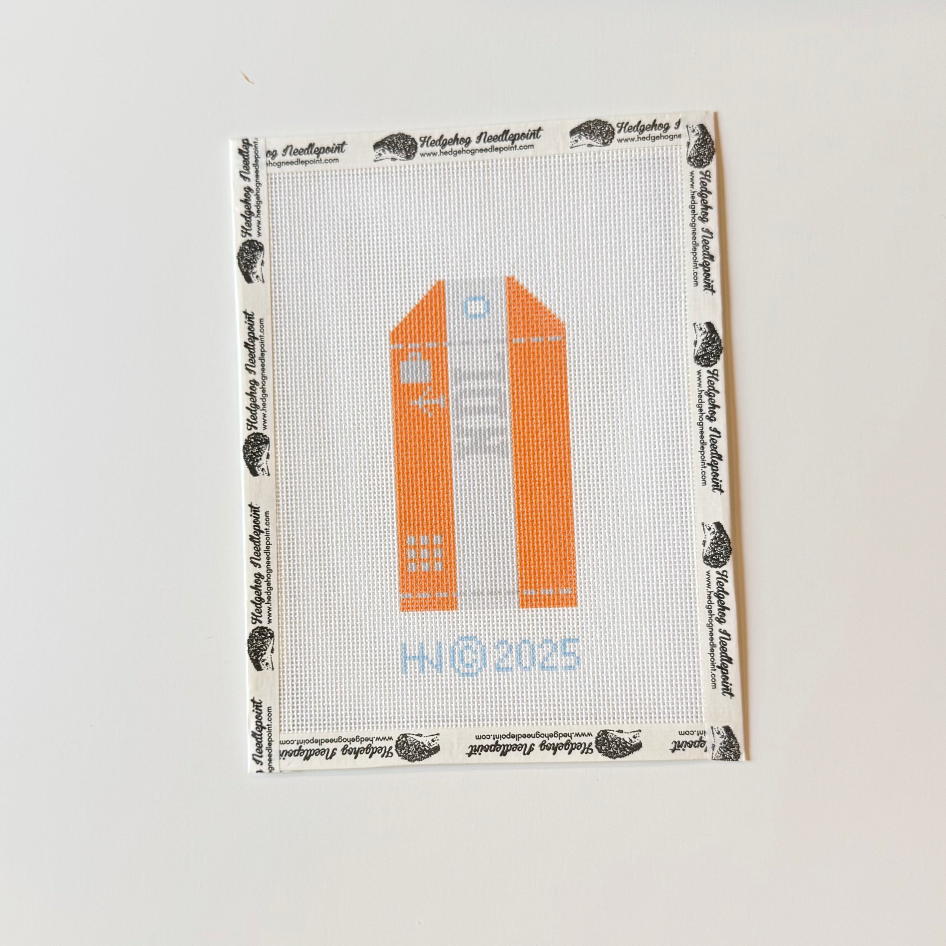 Netherlands Wee Flag Travel Tag Needlepoint Canvas