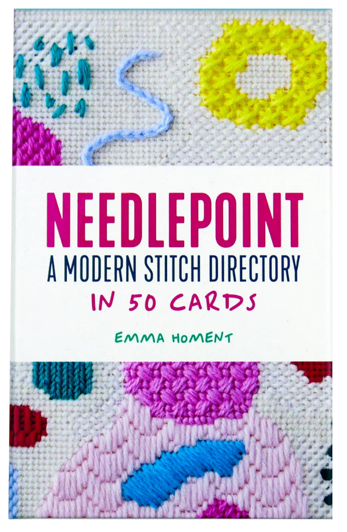 Needlepoint: A Modern Stitch Directory in 50 Cards by Emma Homent