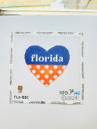 Collegiate Series Heart Needlepoint Canvas