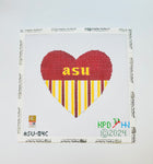 Collegiate Series Heart Needlepoint Canvas