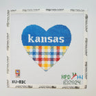 Collegiate Series Heart Needlepoint Canvas