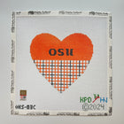 Collegiate Series Heart Needlepoint Canvas