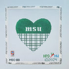 Collegiate Series Heart Needlepoint Canvas