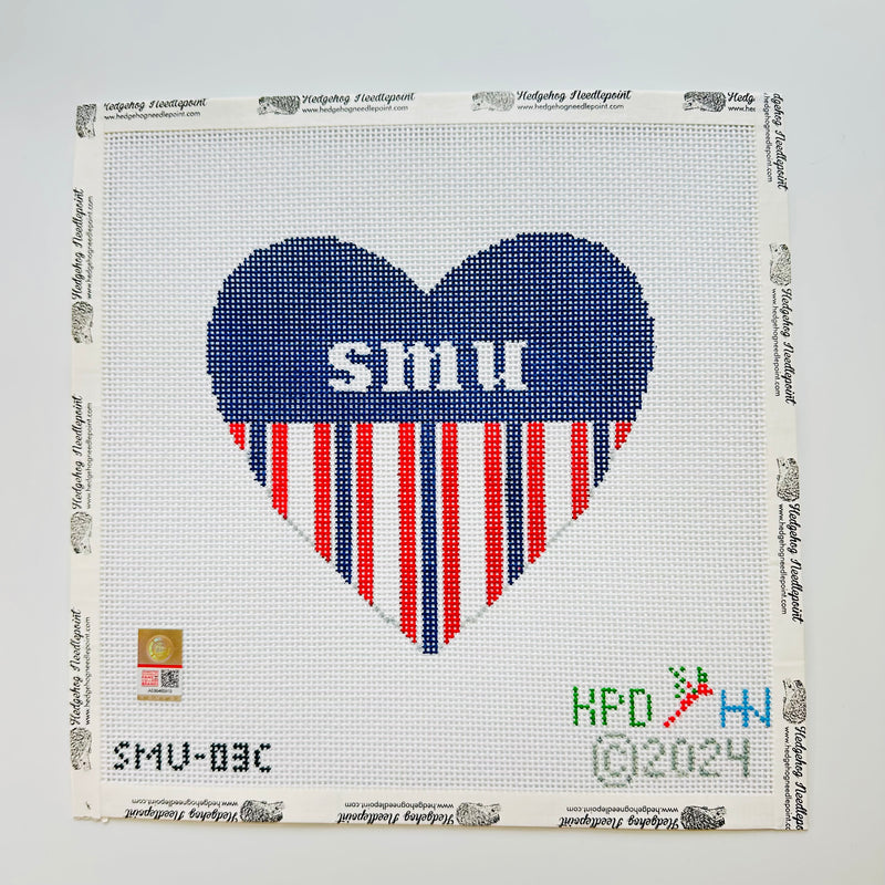 Collegiate Series Heart Needlepoint Canvas