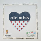 Collegiate Series Heart Needlepoint Canvas