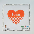 Collegiate Series Heart Needlepoint Canvas