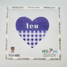 Collegiate Series Heart Needlepoint Canvas