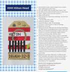 Hilton Head Retro Travel Tag Stitch Printed™️ Needlepoint Canvas