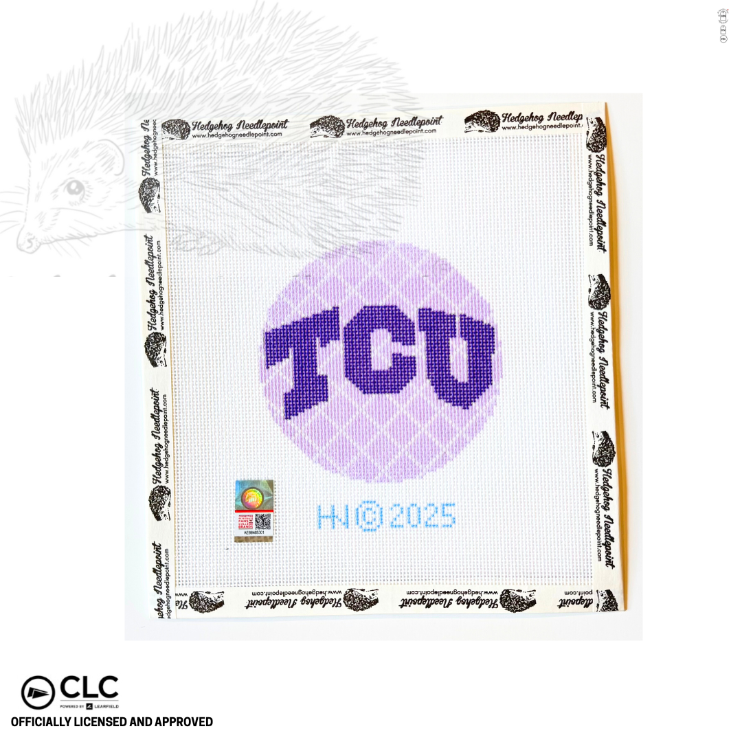 TCU Texas Christian University 4" Round