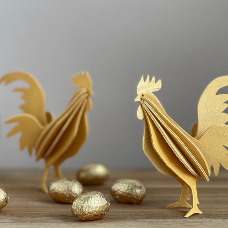 Yellow Rooster 10cm