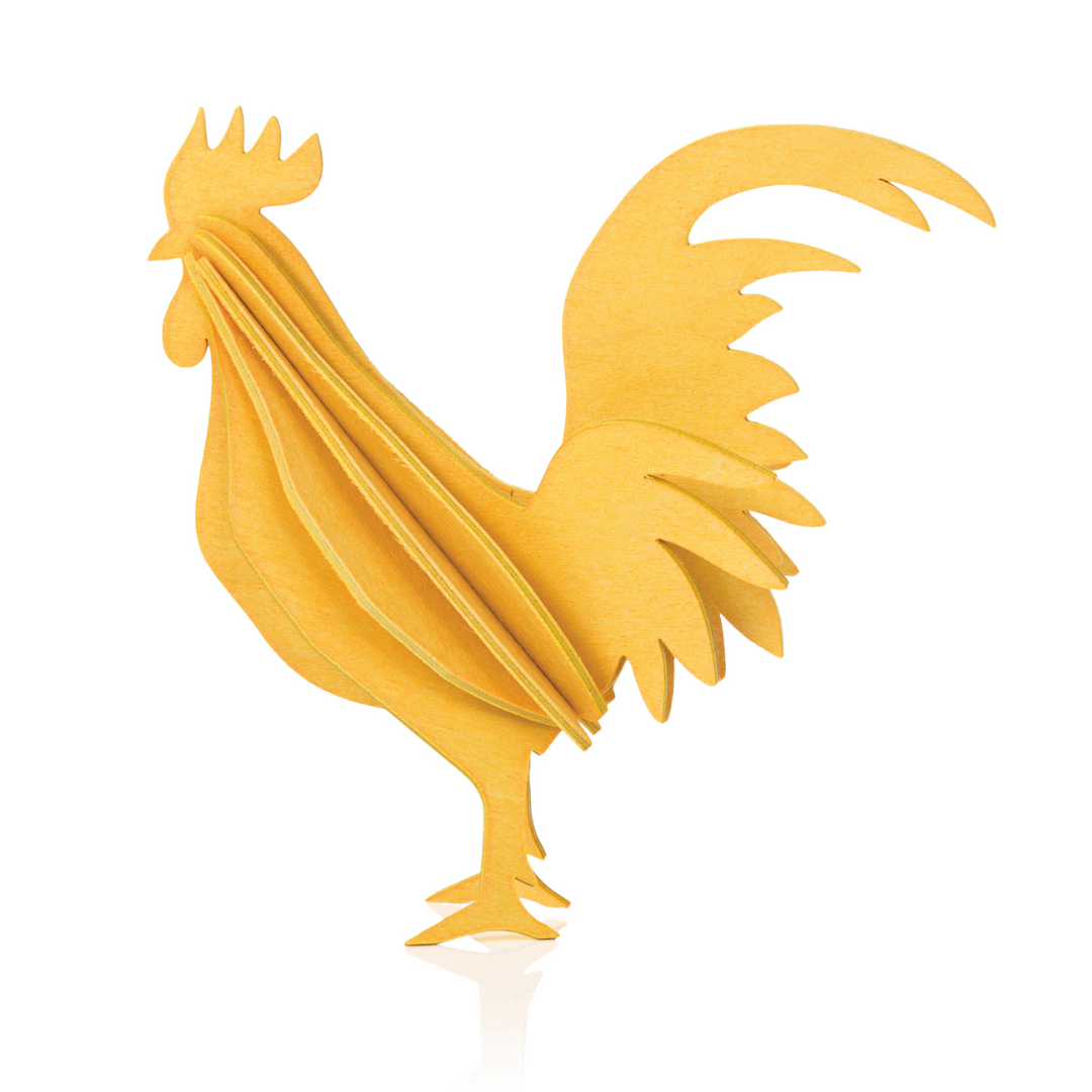 Yellow Rooster 10cm