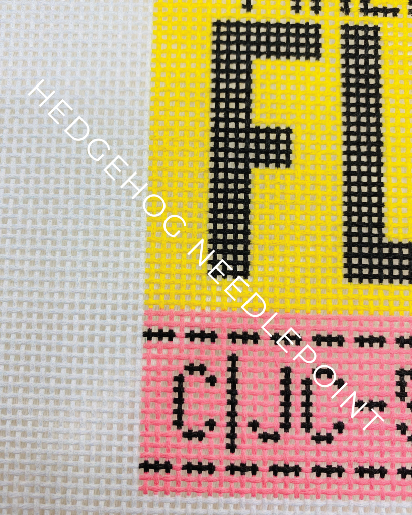 Firenze Retro Travel Tag Needlepoint Canvas