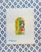 Montgomery Alabama Retro Travel Tag Stitch Printed™️ Needlepoint Canvas