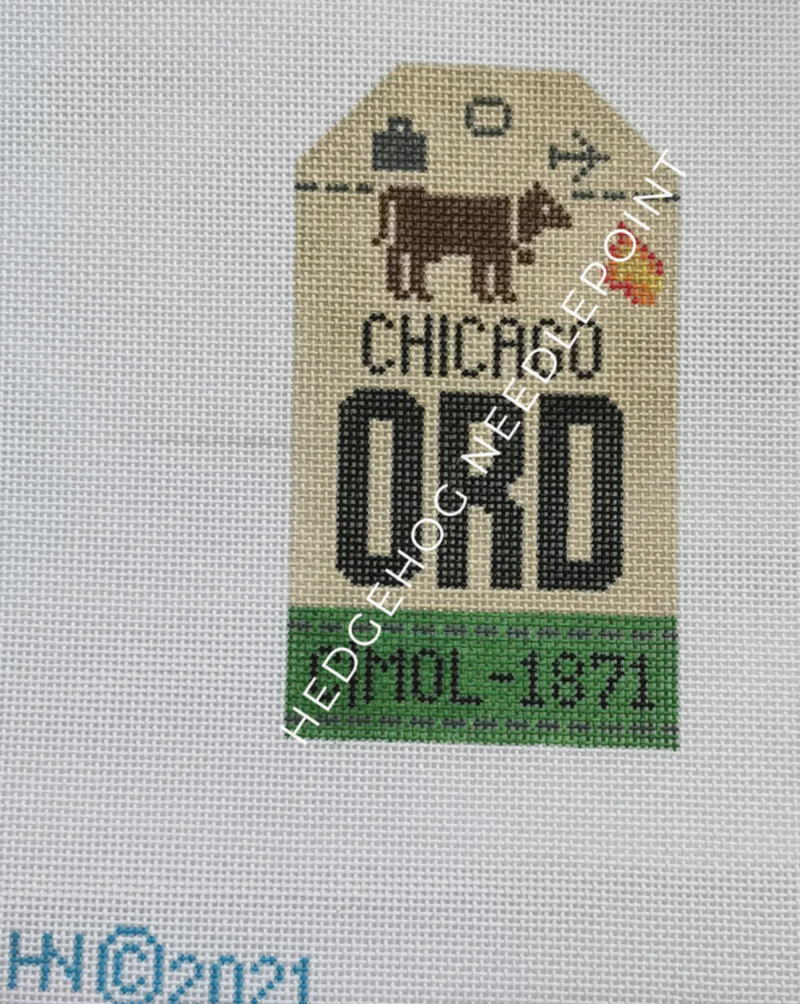 Chicago O'Hare 13 Mesh Needlepoint Canvas