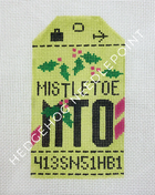 Mistletoe 13 Mesh Needlepoint Canvas