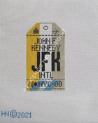 New York JFK 13 Mesh Needlepoint Canvas