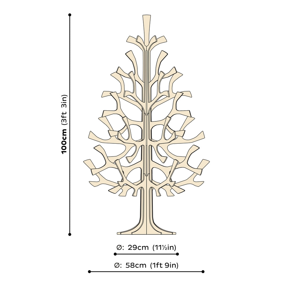 Lovi Spruce Tree Natural Wood 100cm *SPECIAL ORDER*