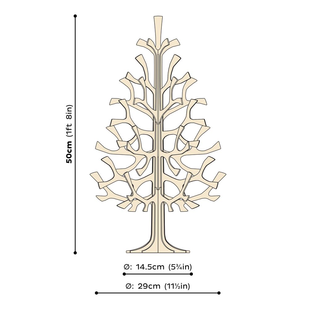 Lovi Spruce Tree Natural Wood 50cm *SPECIAL ORDER*
