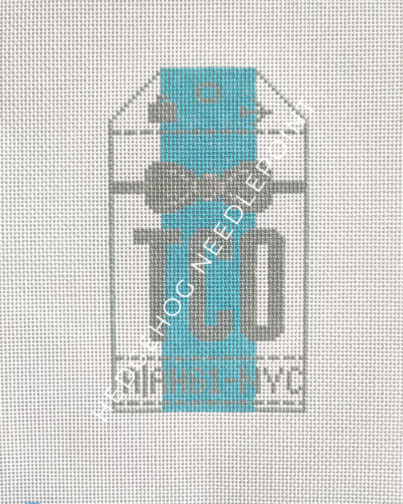 TCO Retro Travel Tag Stitch Printed™️ Needlepoint Canvas
