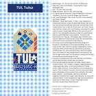 Tulsa Retro Travel Tag Stitch Printed™️ Needlepoint Canvas